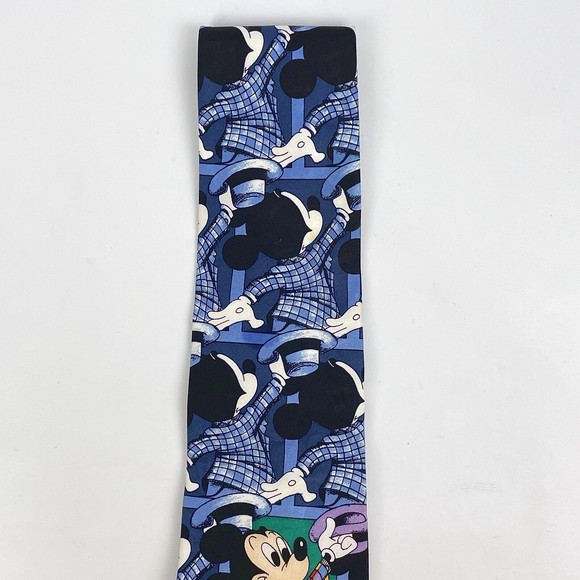Mickey & Co. Mickey Mouse in Colorful Suit 100% Silk Necktie By Atlas Design - Picture 3 of 6